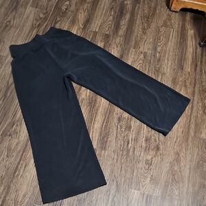 Black Wide Leg Women's Pants, Size Large